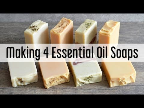 Making 4 Essential Oil Soaps  | MO River Soap
