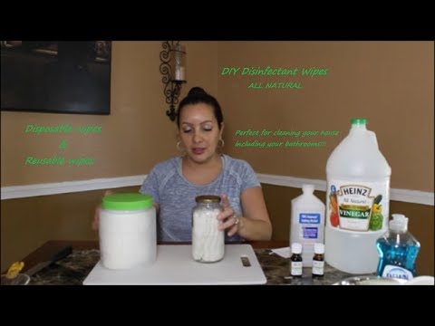 DIY Natural Disinfectant Wipes For Cleaning Chemical Free