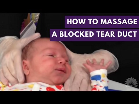 How to massage a blocked tear duct