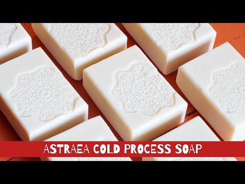 ❄︎Making Astraea Cold Process #Soap Using Silicone Mat #Snowflakes | #ASMR❄︎