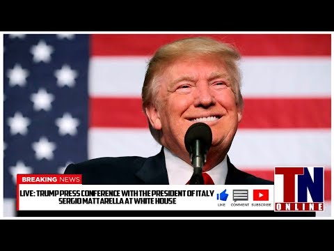?LIVE: Trump Press Conference at White House with the President of Italy Sergio Mattarella
