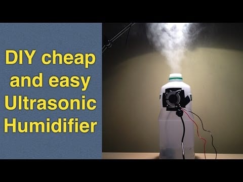 Homemade humidifier DIY using cheap ultrasonic mist maker / fogger